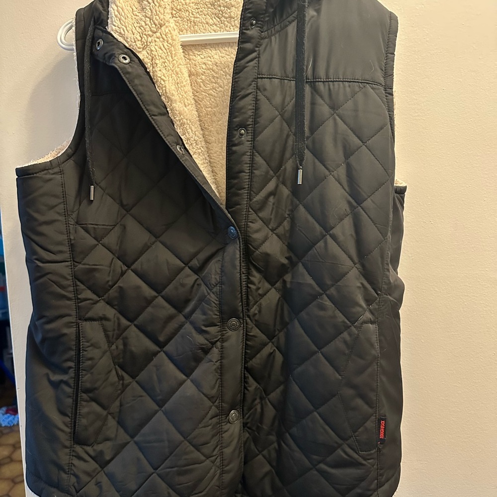 Women’s Quilted Black Vest